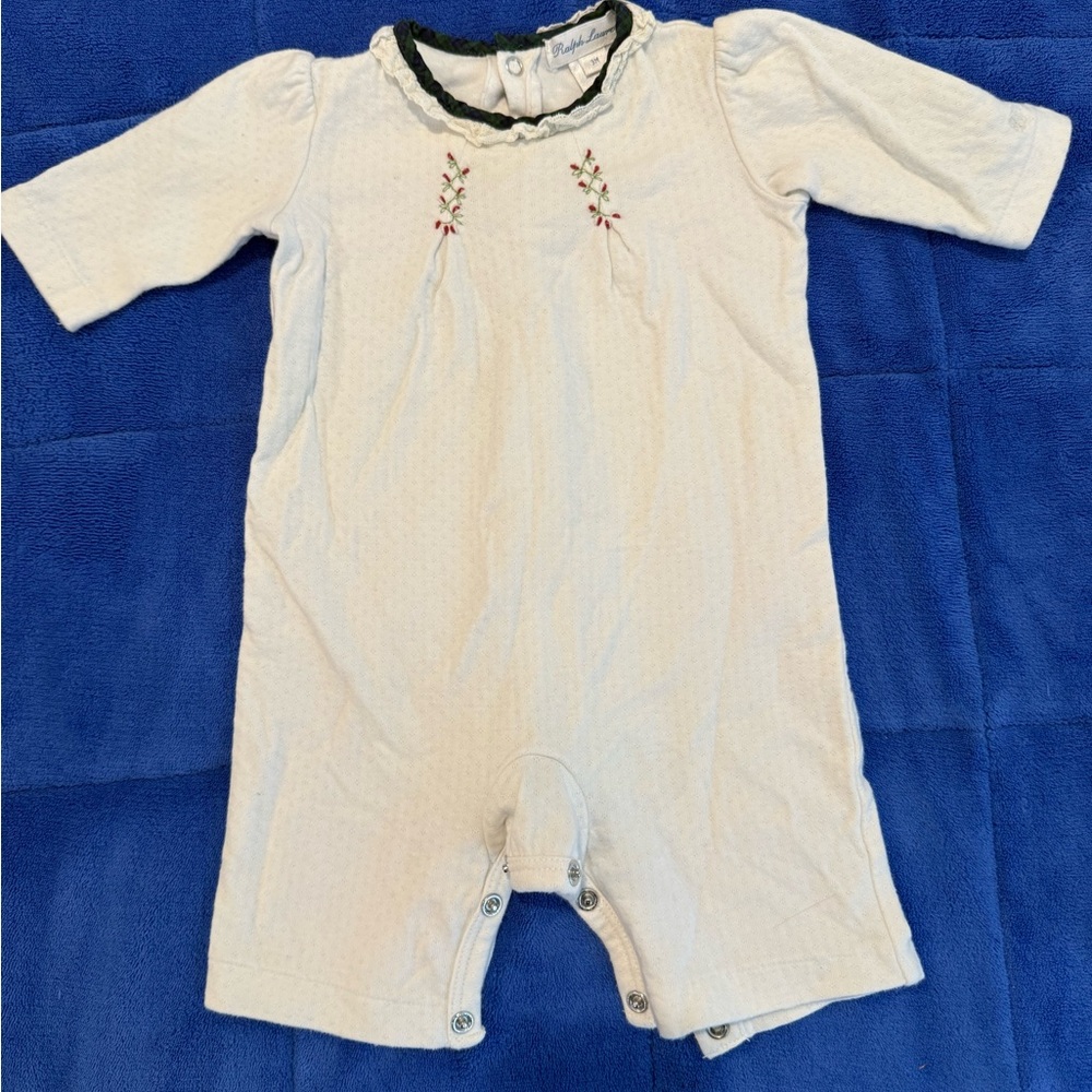 Ralph Lauren Cream Baby Outfit